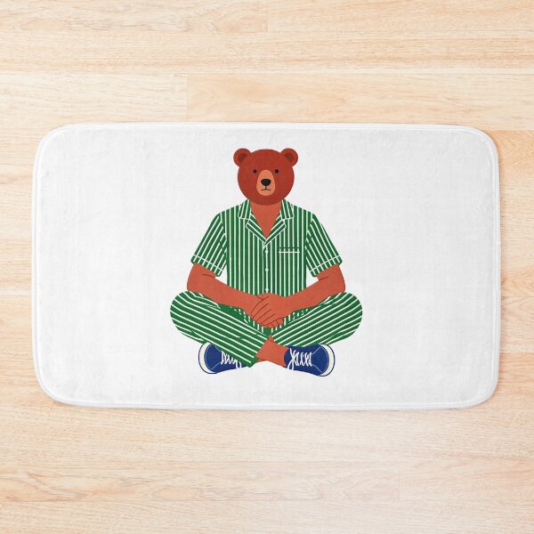 Aperçu de l'œuvre Bear in green and white Striped Pajamas créée et vendue par michplante60.