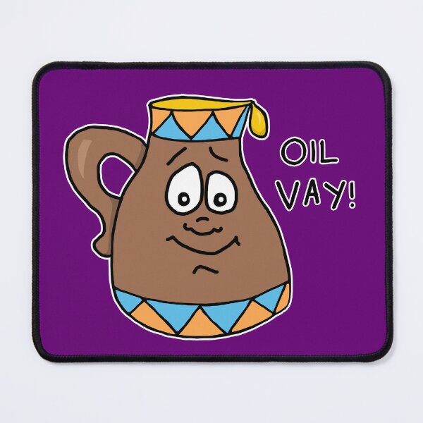Item preview, Oil Vay Sticker | Funny Hanukkah Oil Jug Visual Pun designed and sold by MyxaART.
