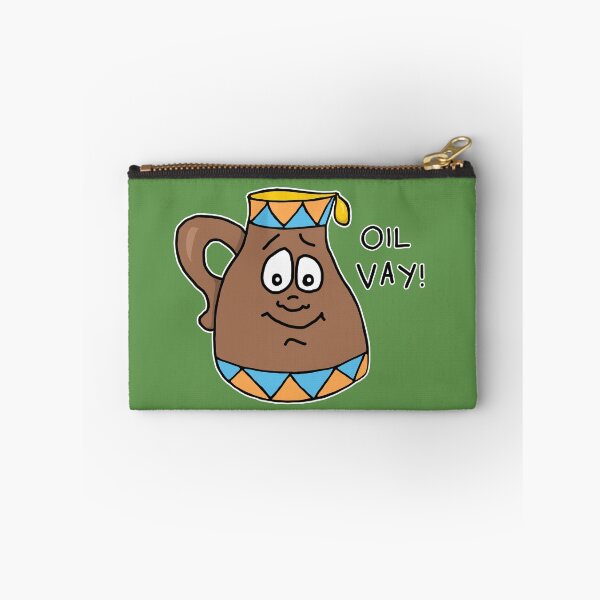 Item preview, Oil Vay Sticker | Funny Hanukkah Oil Jug Visual Pun designed and sold by MyxaART.