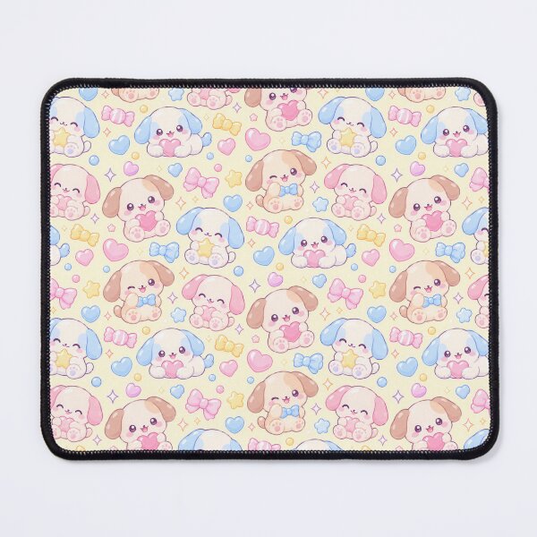 Item preview, Kawaii Gummy Puppy Candy Pattern designed and sold by Soft Berry Studio.