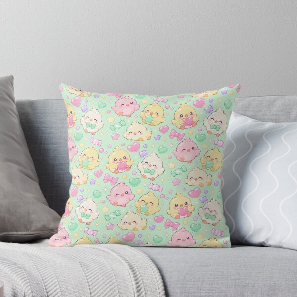 Item preview, Kawaii Gummy Chick Candy Pattern designed and sold by Soft Berry Studio.