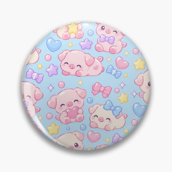 Artikelvorschau, Kawaii Gummischweinchen-Bonbonmuster entworfen und verkauft von Soft Berry Studio.