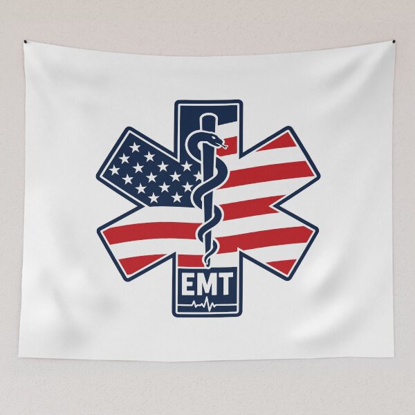 Item preview, American Flag EMT - Paramedic designed and sold by Marshallamoakohene.