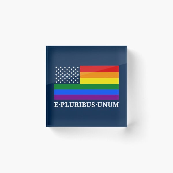 Item preview, Rainbow LGBTQ American Pride Diversity Flag Motto designed and sold by Digital Homestead.