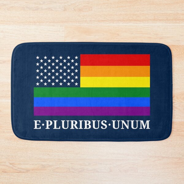 Item preview, Rainbow LGBTQ American Pride Diversity Flag Motto designed and sold by Digital Homestead.