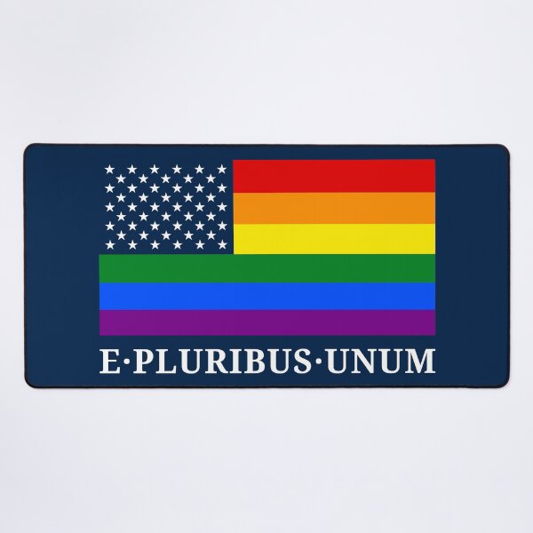 Item preview, Rainbow LGBTQ American Pride Diversity Flag Motto designed and sold by Digital Homestead.