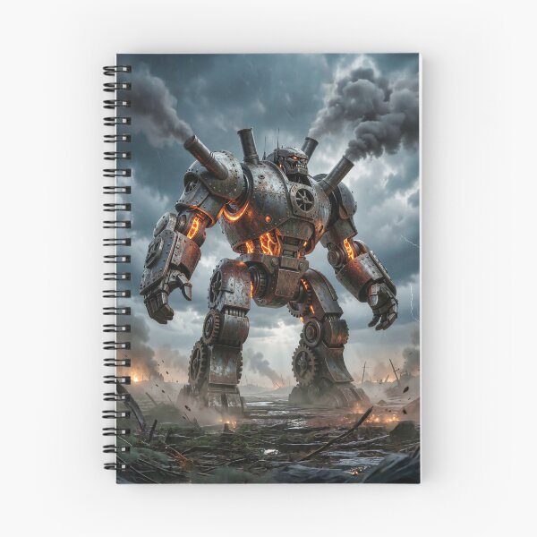 Artikelvorschau, Dieselpunk Industrial War Robot Mech entworfen und verkauft von Marcu Ioachim.