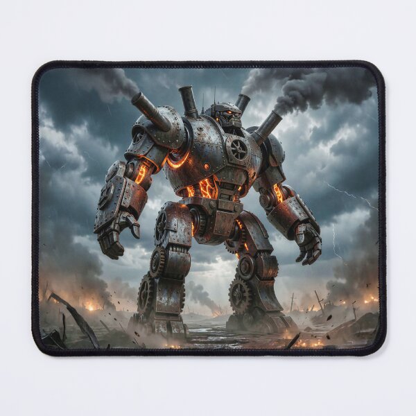 Item preview, Dieselpunk Industrial War Robot Mech designed and sold by Marcu Ioachim.