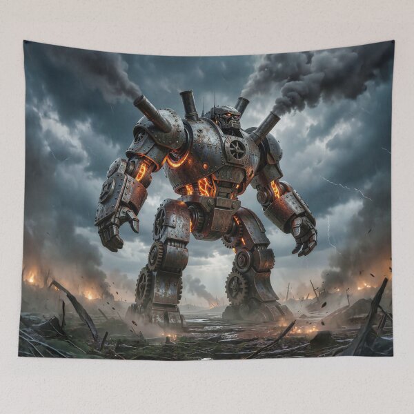 Item preview, Dieselpunk Industrial War Robot Mech designed and sold by Marcu Ioachim.