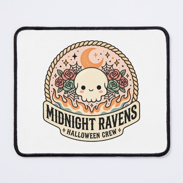 Item preview, Midnight Ravens Halloween Crew | Cute Skull Ghost Gothic Halloween Design designed and sold by MrDev.