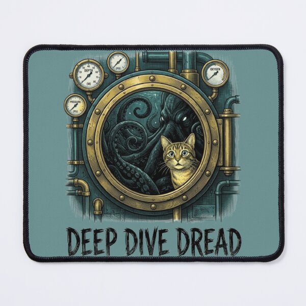 Item preview, Deep Dive Dread Funny Sea Monster Cat Deep Sea Horror Lover Gift Idea designed and sold by FurRealStudioCo.