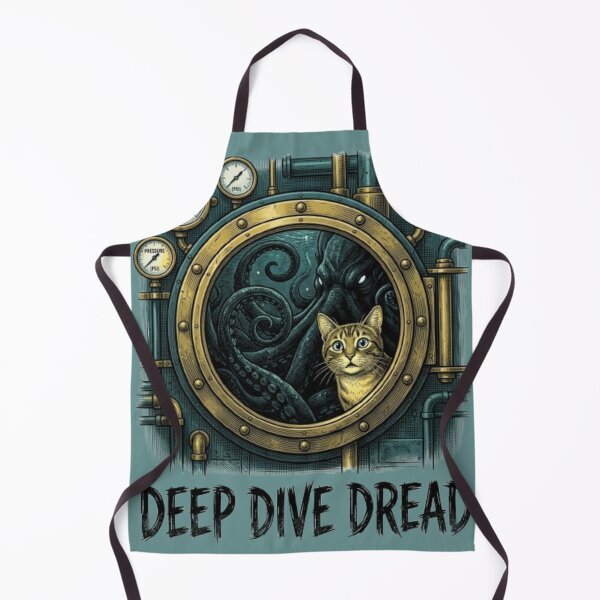 Item preview, Deep Dive Dread Funny Sea Monster Cat Deep Sea Horror Lover Gift Idea designed and sold by FurRealStudioCo.
