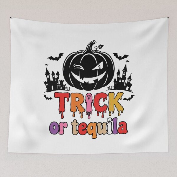 Item preview, Trick Or Tequila Funny Halloween Pumpkin Quote designed and sold by Custom Crest.