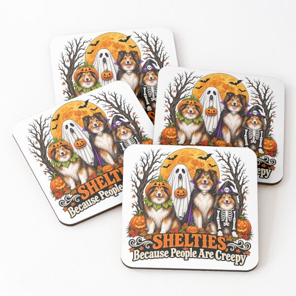 Item preview, Funny Shetland Sheepdog - Shelties Because People Are Creepy Halloween Dogs designed and sold by Rtcraftani.