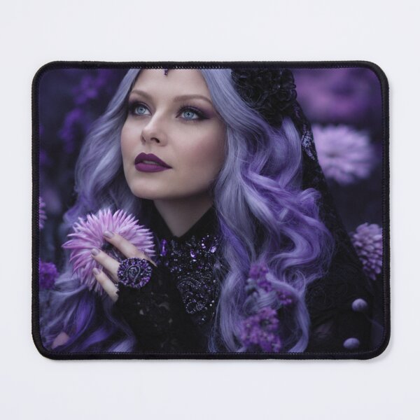 Item preview, Purple Gothic Queen | Enchanted Lavender Fantasy Portrait designed and sold by WhimsyWink.