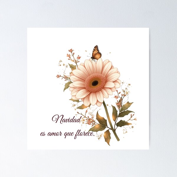 Item preview, Christmas is love that blossoms designed and sold by KerzuFrases .