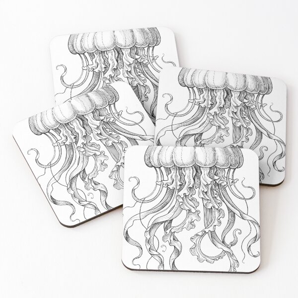 Item preview, Jellyfish Vintage Engraving Tattoo Design designed and sold by luisluisluis.