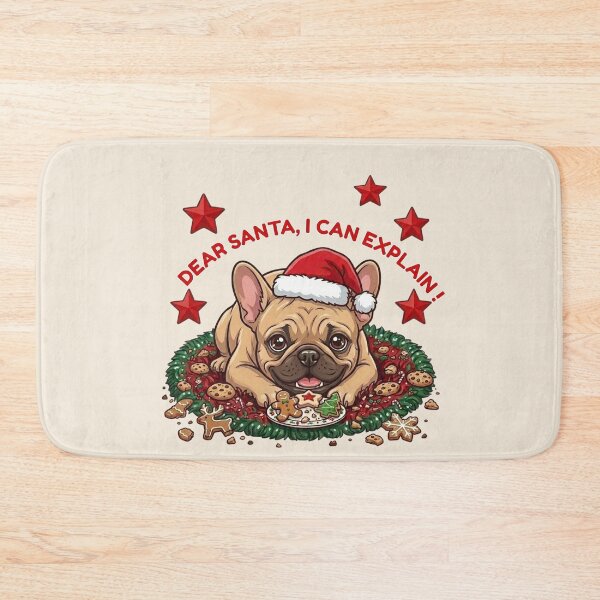 Item preview, Dear Santa I Can Explain French Bulldog designed and sold by The-NOKU-Co.