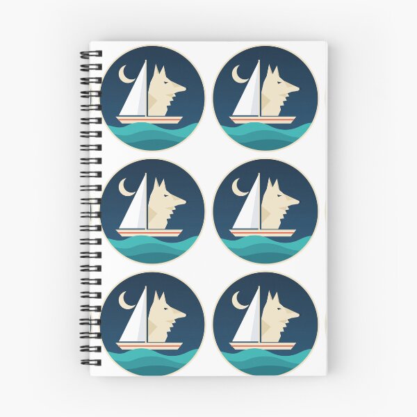 Item preview, Night Sailor Wolf - Minimalist Ocean Adventure  designed and sold by SailWolf--.