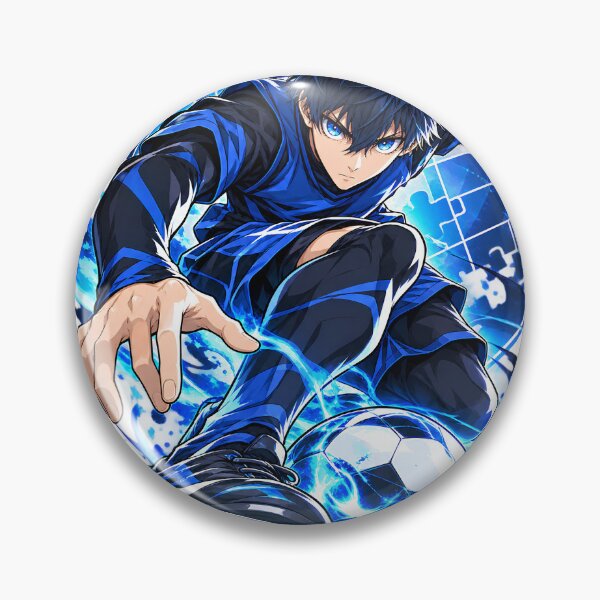 Artikelvorschau, Blue Lock Isagi Yoichi Blue Ego Soccer Energy Anime Fan Art entworfen und verkauft von DrMerlin.