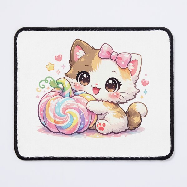 Item preview, Pastel Rainbow Pumpkin Kitty designed and sold by Sommium .