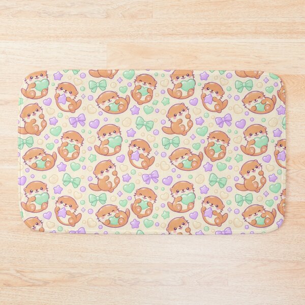 Item preview, Cute Kawaii Gummy Otter Pastel Candy Pattern designed and sold by Soft Berry Studio.
