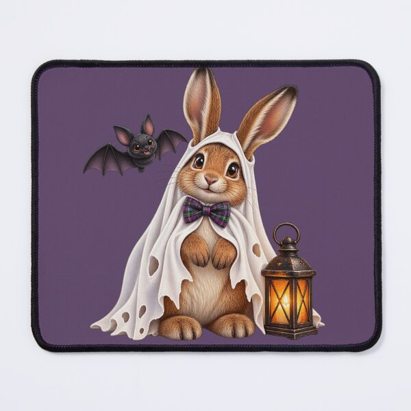 Item preview, Cute Scottish Mountain Hare Friendly Halloween Ghost designed and sold by MaedK.