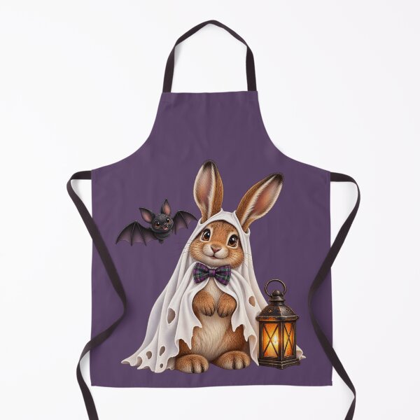 Item preview, Cute Scottish Mountain Hare Friendly Halloween Ghost designed and sold by MaedK.