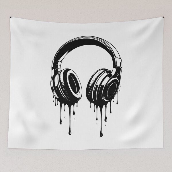 Item preview, Dripping Headphone - Music Lover designed and sold by Marshallamoakohene.