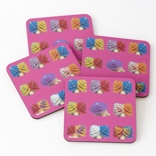 Item preview, Christmas Tree Worm – Bold Rainbow Reef Pattern designed and sold by Helt-enkelt.