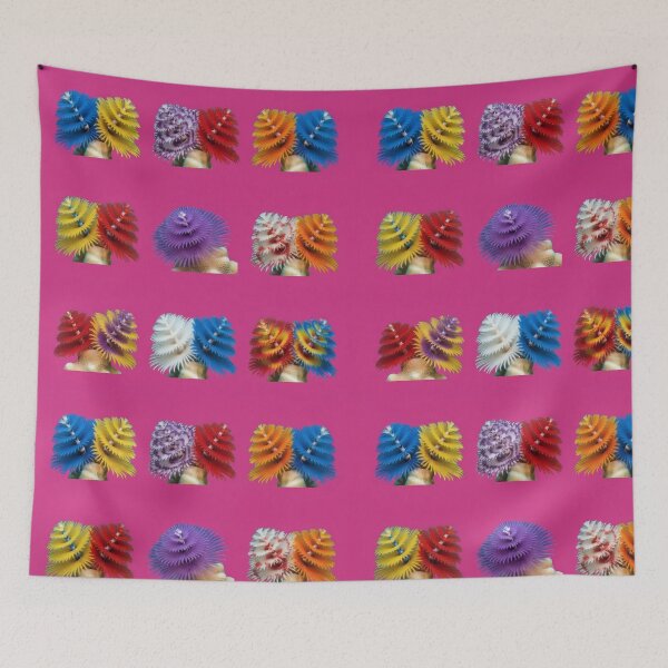 Item preview, Christmas Tree Worm – Bold Rainbow Reef Pattern designed and sold by Helt-enkelt.