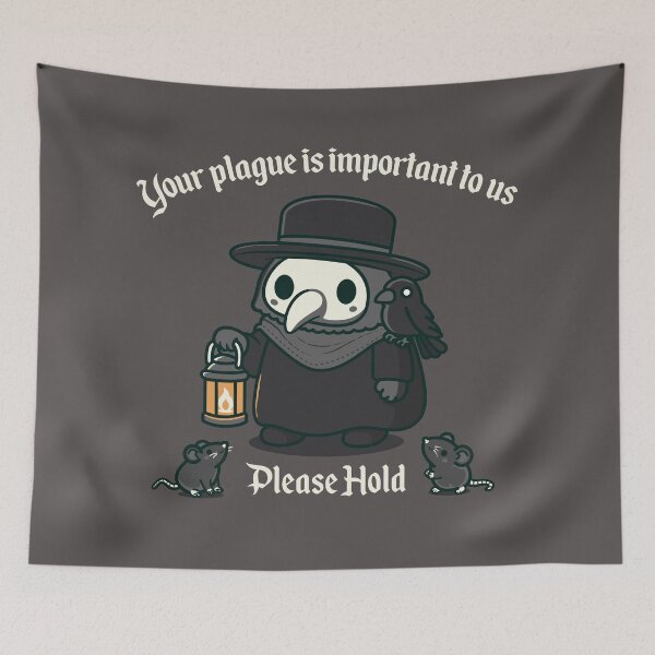Item preview, Plague Doctor with Crows and Rats Medieval London designed and sold by therocketman.
