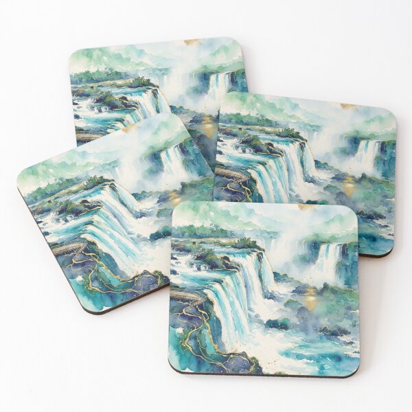 Item preview, Iguazu Falls in Watercolor - Argentine Landscapes designed and sold by Esencia Argentina.