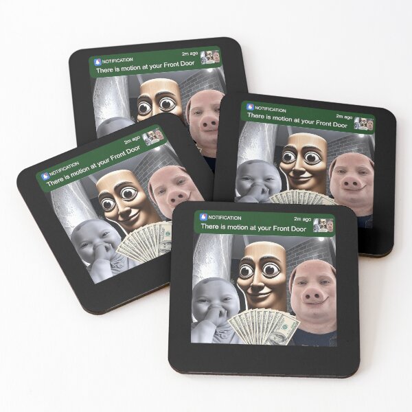 Item preview, There is Motion at Your Front Door John Pork Baby AI meme designed and sold by Hedoraxe.