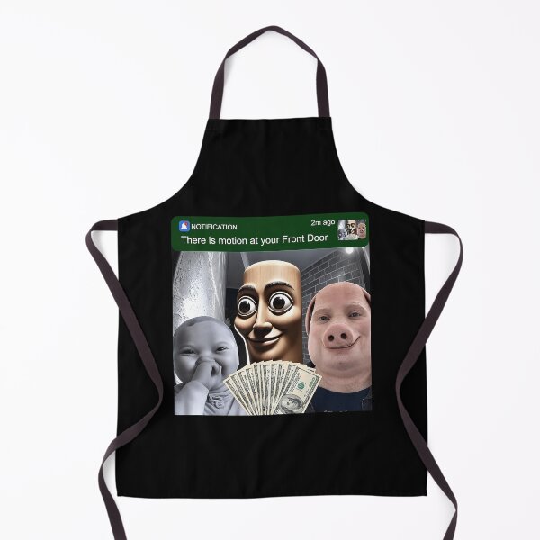 Item preview, There is Motion at Your Front Door John Pork Baby AI meme designed and sold by Hedoraxe.