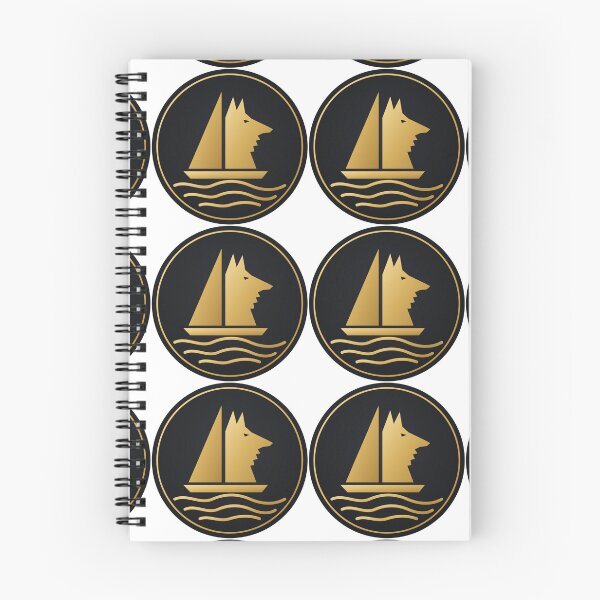Item preview, Night Sailor Wolf – Minimalist Ocean Adventure Gold Edition  designed and sold by SailWolf--.