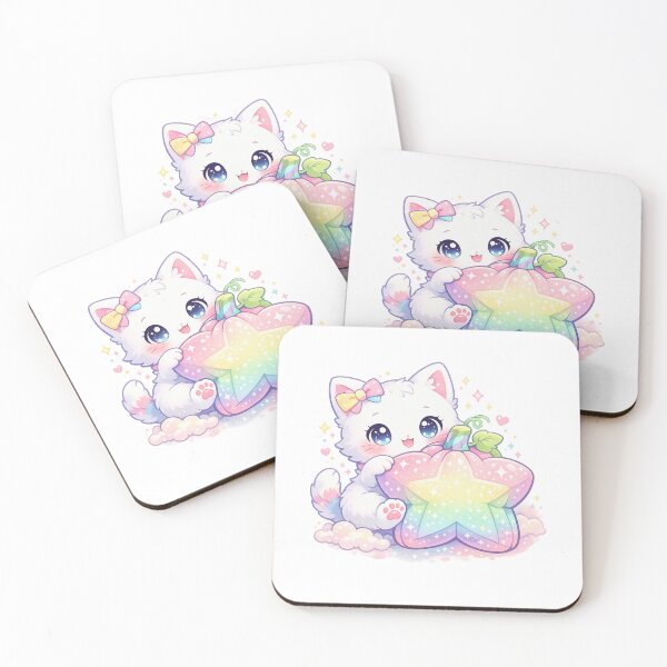 Item preview, Pastel Cloud Rainbow Pumpkin Kitty designed and sold by Sommium .