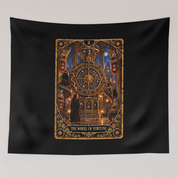 Item preview, Dark Academia Tarot Card Prints: Wheel of Fortune designed and sold by PinUpPizzazz.