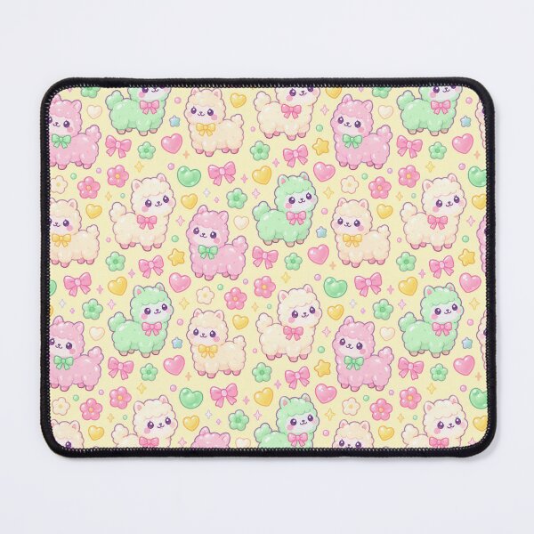 Item preview, Cute Kawaii Gummy Alpaca Pastel Candy Pattern designed and sold by Soft Berry Studio.