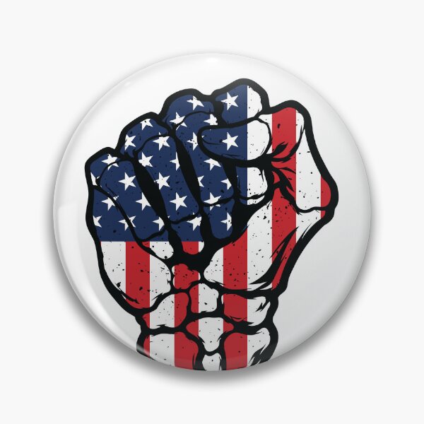 Item preview, Vintage American Flag Skeleton Fist - Distressed Patriotic designed and sold by Marshallamoakohene.