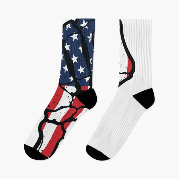 Item preview, Vintage American Flag Skeleton Fist - Distressed Patriotic designed and sold by Marshallamoakohene.
