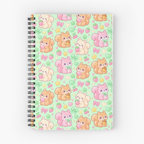 Item preview, Cute Kawaii Gummy Squirrel Pastel Candy Pattern designed and sold by Soft Berry Studio.