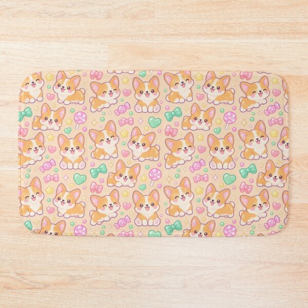 Item preview, Cute Kawaii Gummy Corgi Pastel Candy Pattern designed and sold by Soft Berry Studio.