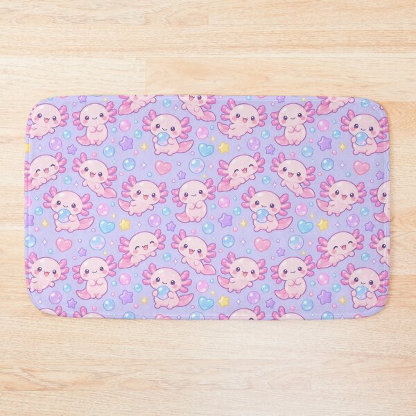 Item preview, Cute Kawaii Gummy Axolotl Pastel Candy Pattern designed and sold by Soft Berry Studio.