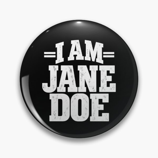 Item preview, I Am Jane Doe Vintage Slab Serif Distressed White designed and sold by purrinink.