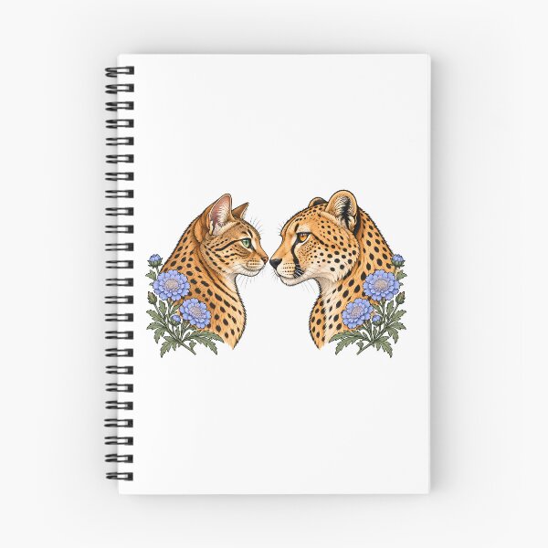 Item preview, Savannah Cat Cheetah White Flower designed and sold by Old's Cool Cat Studio.