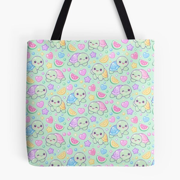 Item preview, Cute Kawaii Gummy Turtle Pastel Candy Pattern designed and sold by Soft Berry Studio.