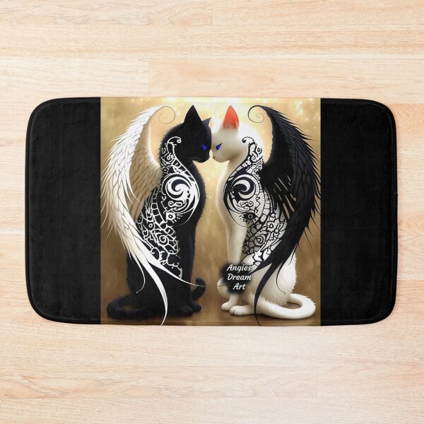 Item preview, winged cats designed and sold by OpusDay.