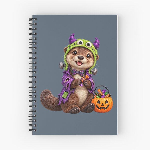 Item preview, Cute Scottish Otter in Spooky Halloween Monster Costume designed and sold by MaedK.