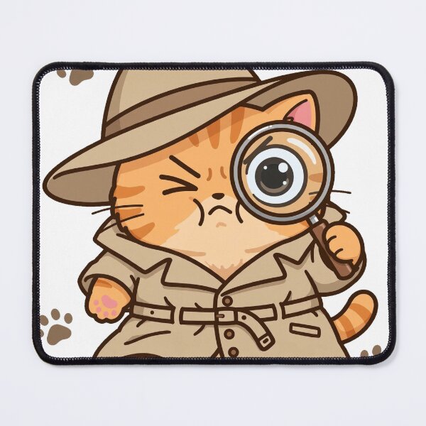 Item preview, Detective Cat With Magnifying Glass designed and sold by Dlvznbm.